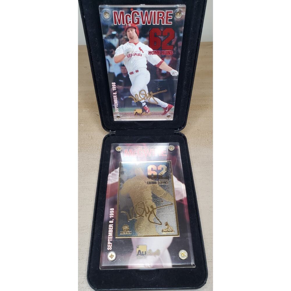 Mark McGwire 1998 24k Home Run Series 1998 - Authentic Images